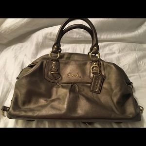 Leather Coach Handbag